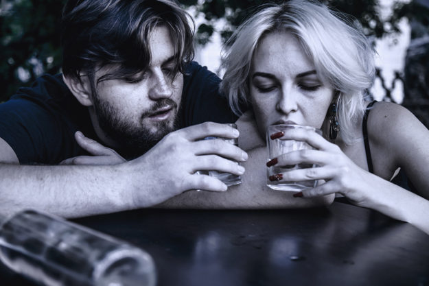 couple drinking both wondering is my loved on an alcoholic