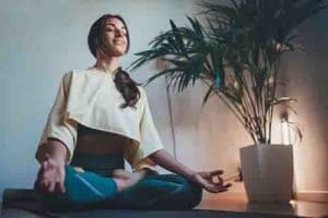 woman meditating for relapse prevention