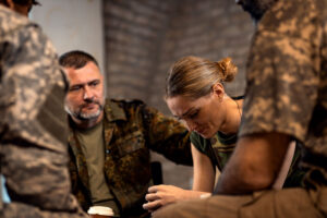 veteran showing signs of PTSD and coping with its effects daily