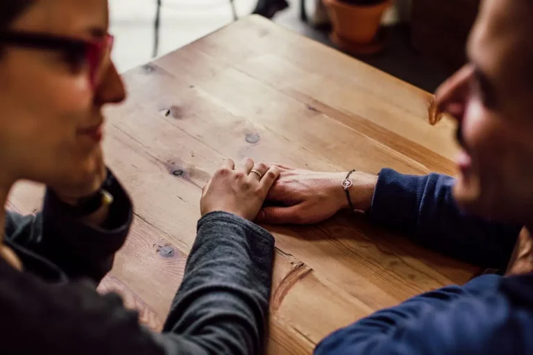 couple holding hands discussing 9 tips to get ready for rehab