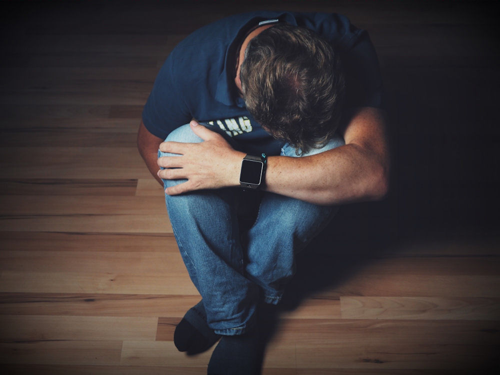 a man suffering from anxiety