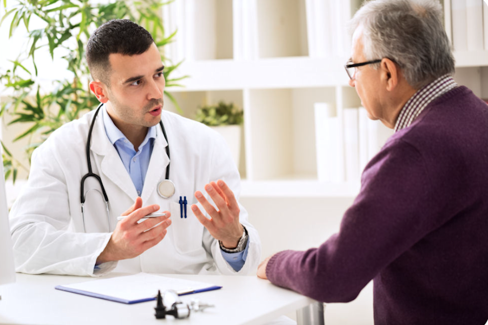 therapist explaining cocaine detox process to a patient